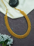 Gold Finish Short necklace Maharastra Thusi 11011N