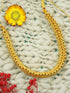 Gold Finish Short necklace Maharastra Thusi 11015N