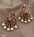 Gold Finish Traditional Earring/jhumka 8652N-Jhumkas & Earrings-season end sale item-Griiham