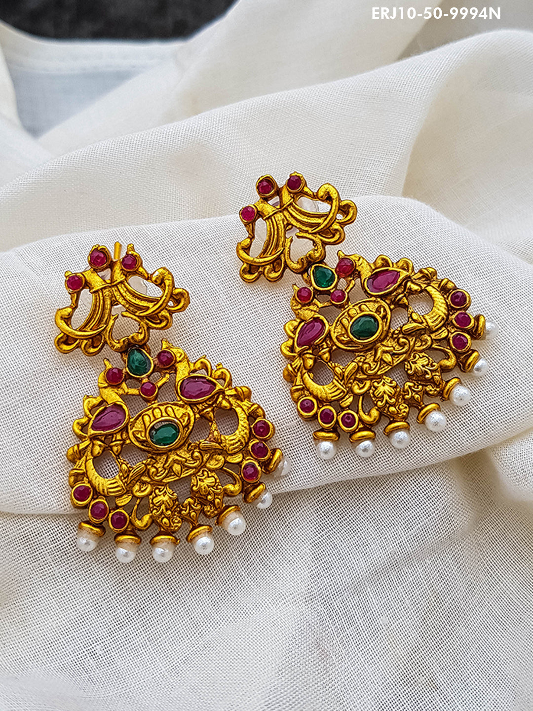 Gold Plated AD Studded earrings / Jumkis 9994n