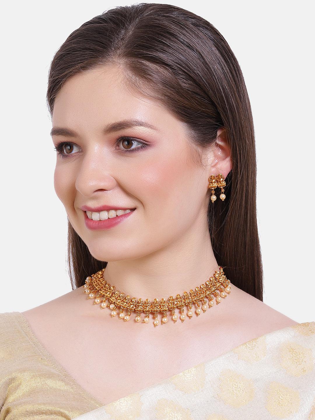 Gold Plated All occasion trending Necklace set 6656N 