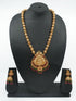 Gold Plated Classic Long Necklace Set Hara with Artificial Stones 11079N