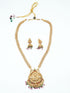 Gold Plated Classic Long Necklace Set Hara with Artificial Stones 11110N