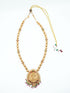 Gold Plated Classic Long Necklace Set Hara with Artificial Stones 11111N