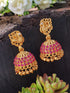 Gold Plated Classic Peacock design Jhumka / earrings 11248N