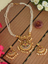 Gold Plated Classic Pendant design with Pearl mala 5949N
