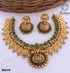 Gold Plated Designer Necklace With Laxmi with diff Colours 8867N-Necklace Set-Griiham-Green-Griiham