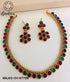 Gold Plated Elegant All occasions Necklace Set with diff Colours 6768N