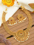 Gold Plated Elegant Necklace Set with kempu stones 11490N