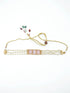 Gold Plated Elegant Necklace set with pearl studded string 10467N