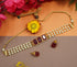 Gold Plated Elegant Short Chic Necklace set with Pearl Studded String 10468N
