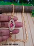 Gold Plated Evergreen design with Real AD Studded Mopu CNJ09-267-4962N