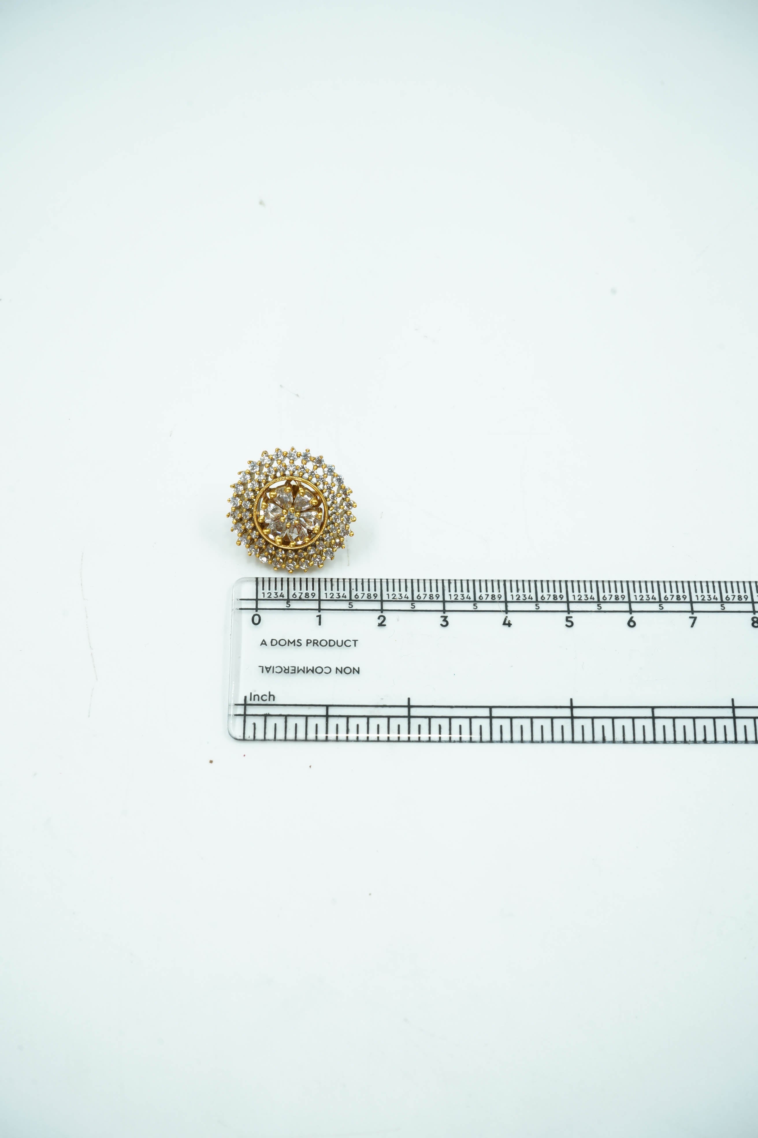 Gold Plated Interchangeable Stone Earrings Studs 7133N