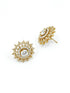 Gold Plated Interchangeable Stone Earrings Studs 7134N