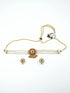 Gold Plated Laxmi Choker Necklace set 10392N