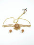 Gold Plated Laxmi Choker Necklace set 10393N