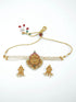Gold Plated Laxmi Choker Necklace set 10405N