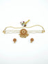 Gold Plated Laxmi Choker Necklace set 10408N