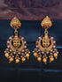 Gold Plated Laxmi Jhumki / Earrings 8010N-Jhumkas & Earrings-Griiham-Griiham