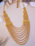 Gold Plated Multi layered Necklace 11215N