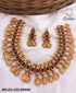 Gold Plated Necklace Set Ruby emerald stones 6664N