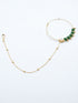 Gold Plated Nosepin / Nath with pearl hanging 11642N