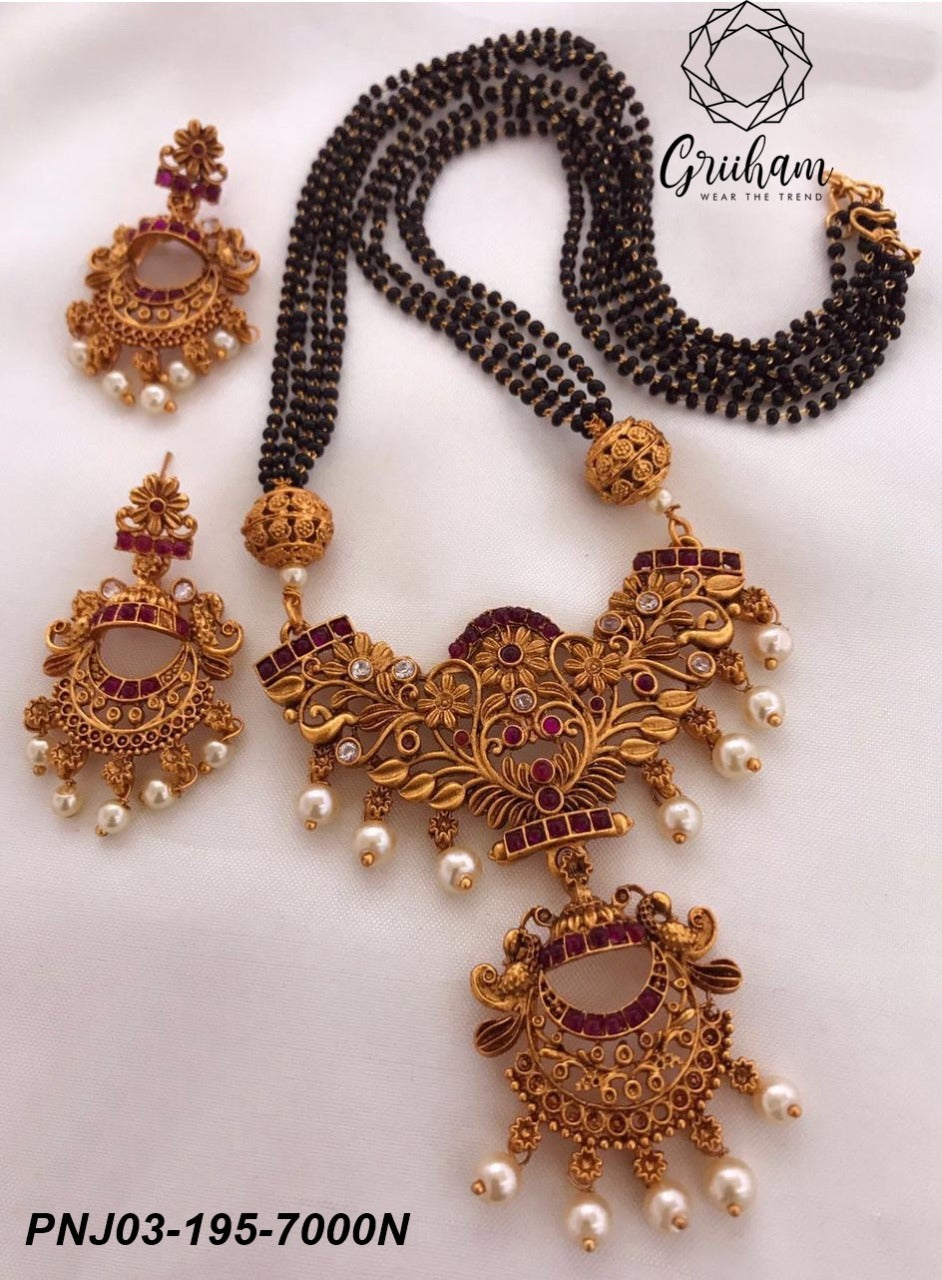 Gold Plated Pendant set 7000N