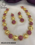 Gold Plated Premium Finish Necklace Set withcz stones 6693N