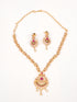 Gold Plated Premium Finish guaranteed Necklace Set with cz stones 7790N-Necklace Set-Griiham-Griiham
