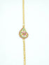 Gold Plated Real Gold Finish CZ Studded Mopu Chain 12022N