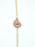 Gold Plated Real Gold Finish CZ Studded Mopu Chain 12024N