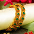 Gold Plated Set of 2 Broad Bangles 6591A
