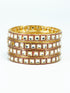 Gold Plated Set of 4 designer Bangles with Kundan/colored stones 10272A
