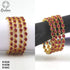 Gold Plated Set of 4 designer Bangles with Ruby 8162A