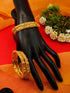 Gold Plated Set of 4 designer Bangles with colored stones 10287A