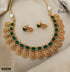 Gold Plated colored stone Necklace set 9494N