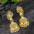 Gold Plated traditional coral Studded Jhumka / stud/ earrings 8543N
