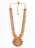 Gold finish Long Laxmi necklace set with colored kempu stones 9001N