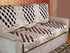 Griiham Premium Quality Anti-Skid Jaquard Sofa Cover Contemporary Chequred Design Wine and Black Colour - (3+1+1)ChkblkAT01