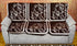 Griiham Royal Bloom Design Coffee Colour 5 Seater Cotton Sofa Cover - (Set of 3+1+1) AT38
