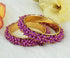 Griiham Spring Collection Bangles Pink Beads handpressed and handmade Set of 2 bangles