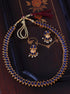Latest Trending Design Kemp Blue/Red Reversible necklace 21 inches  9024N