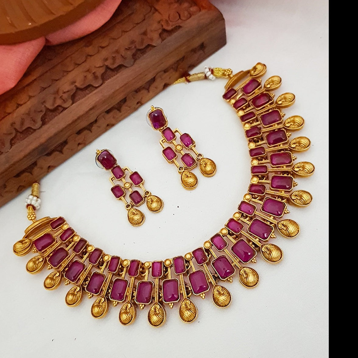Layered Gold Necklace set 7724N