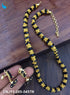 Micro Gold Finish Black Beads Chain CNJ11-285-5457N