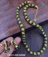 Micro Gold Finish Green Beads Chain CNJ11-285-5459N