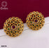 Micro Gold Finish Party Wear Earring / Jhumkas with AD stones 8061N-Jhumkas & Earrings-Griiham-Griiham