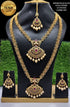 Micro Gold Plated Sayara Collection Necklace Set Combo (Long+short) with Mang Tikka 9110n-Necklace Set-Griiham-Griiham