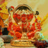 Panchamuki Hanuman Gold Plated Marble idol Height 10cm