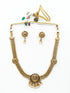 Premium Antique Gold Finish Ruby/Emerald Laxmi motif 10966n