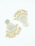 Premium Faint Gold Polish Top quality Jhumki Earrings with Mirror Stones 11801N